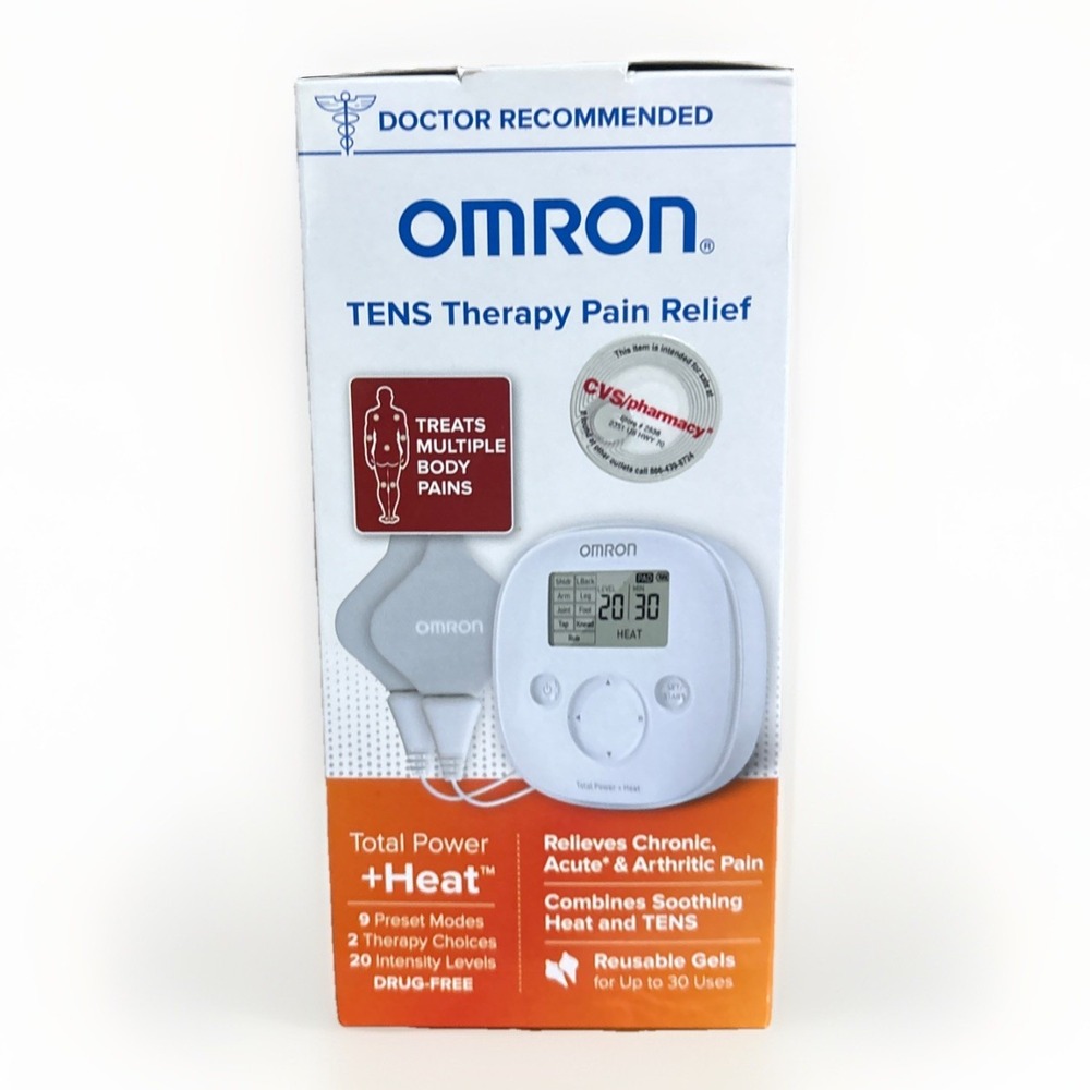 Omron Total Power + Heat TENS Therapy Pain Relief Device PM800